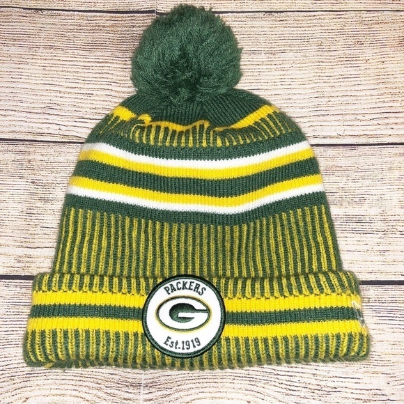 Green Bay Packers New Era NFL Play 100 Knit Hat Cap Beanie Hat - Picture 8 of 8